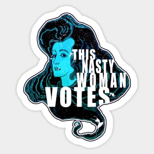 This Nasty Women Votes Retro Vintage Sticker